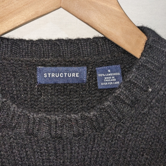100% Lambswool Structure Neutral Patterned Ski Sweater/Sweatshirt Size S… - Picture 4 of 9